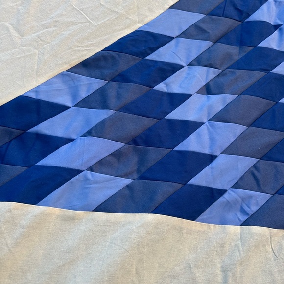 Handmade Texas Lone Star sewing Patchwork 100%Cotton Queen size Quilt Top/Topper - Picture 4 of 6